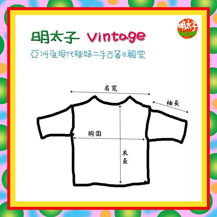 二手 T-PARTS 藍白 小小格紋 彈性 短緊 短袖 上衣 E411 【明太子 古著應召站】-細節圖3