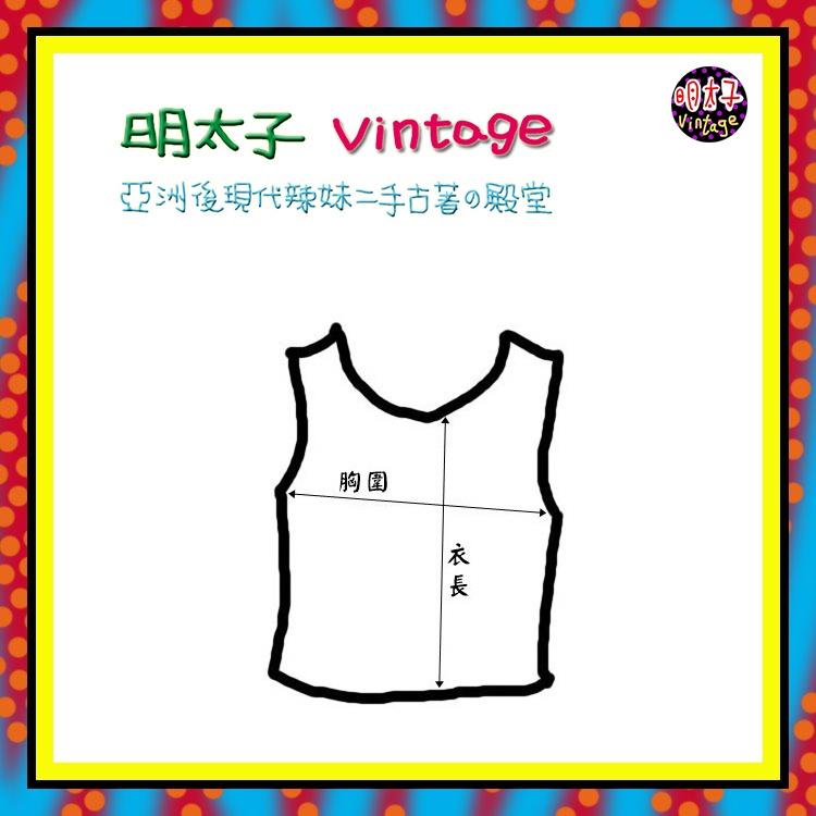 二手 黑色 光澤印花 微露背 微彈性 背心 D917 【明太子 古著應召站】-細節圖4