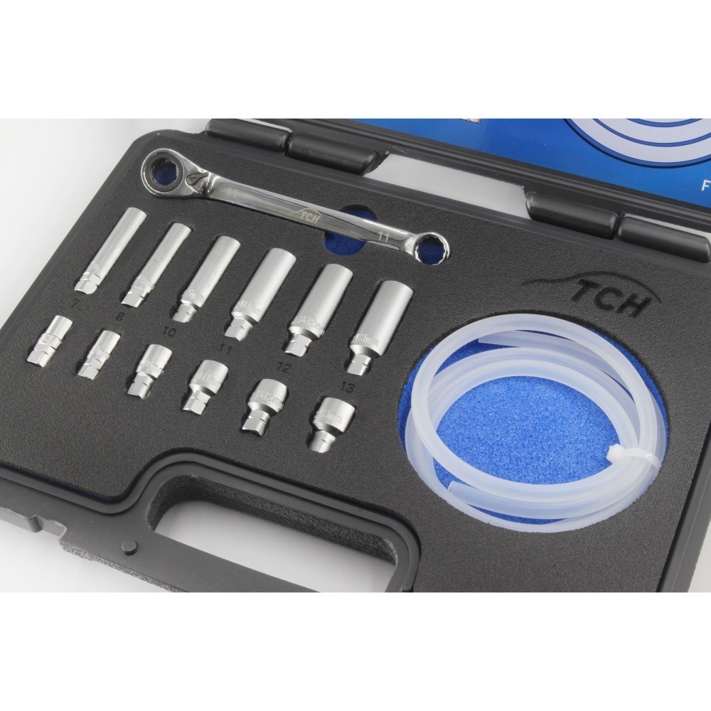 【MIT台灣製】🎉新品現貨 煞車卸油工具組 14PC 汽車/機車 剎車洩油 漏air 煞車油套筒 長短套筒 煞車油-細節圖2