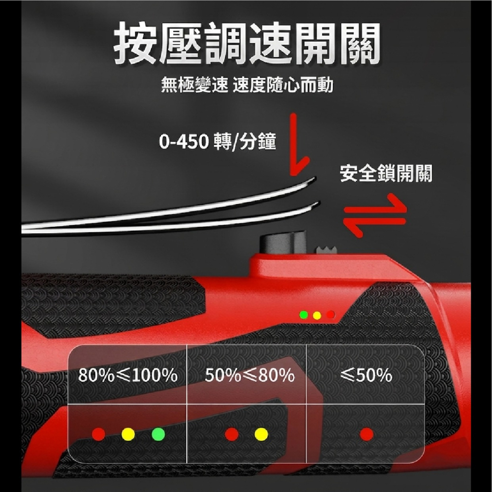 【小豪工具】現貨 3分3/8＂ 90度電動扳手 加長版 16公分 16.8V 電動衝擊扳手 電動扳手 正反轉 附贈配件-細節圖4