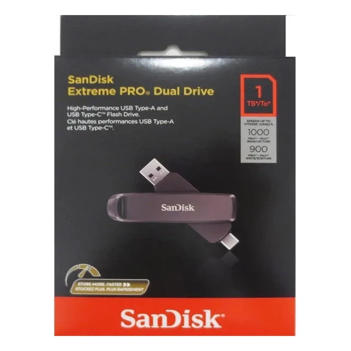 《SUNLINK》SanDisk Extreme PRO 雙用固態行動碟SDDDE1-1T 1TB OTG隨身碟-細節圖2