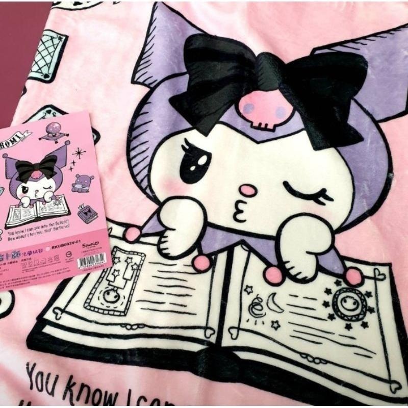 台灣授權正版百貨酷洛米法蘭絨毯(小條)-三麗鷗 Sanrio 正版授權-現貨 優惠價-細節圖3
