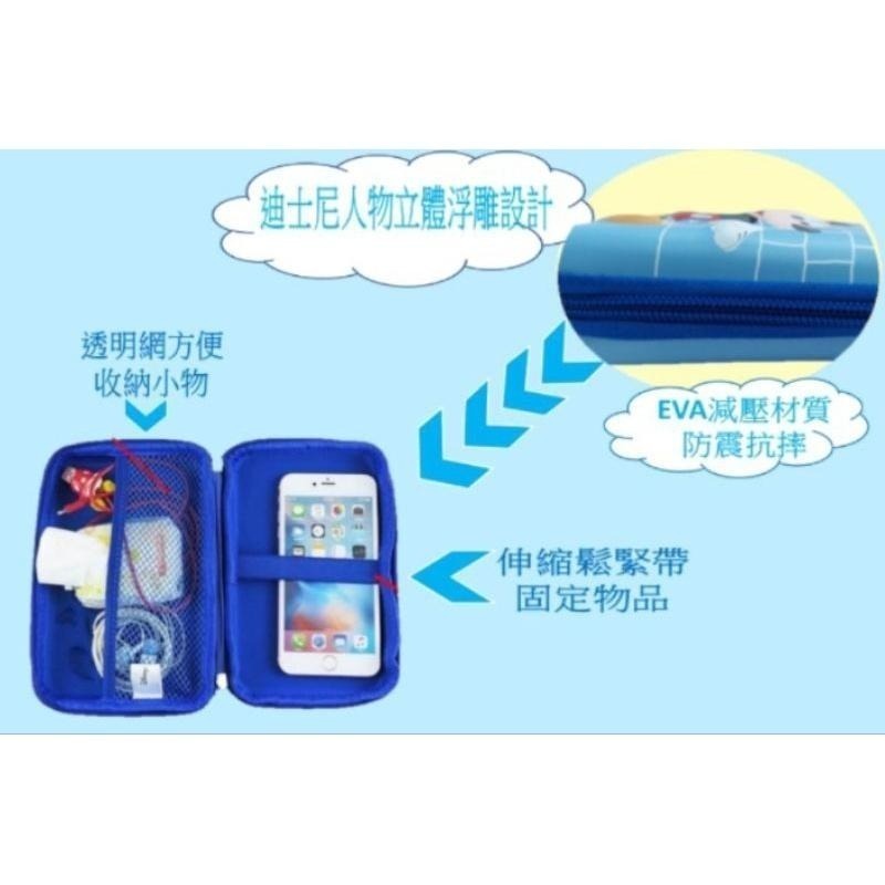迪士尼立體浮雕硬殼包 手機收納包 萬用包 旅行包（注意!款式在下方點選)-細節圖2