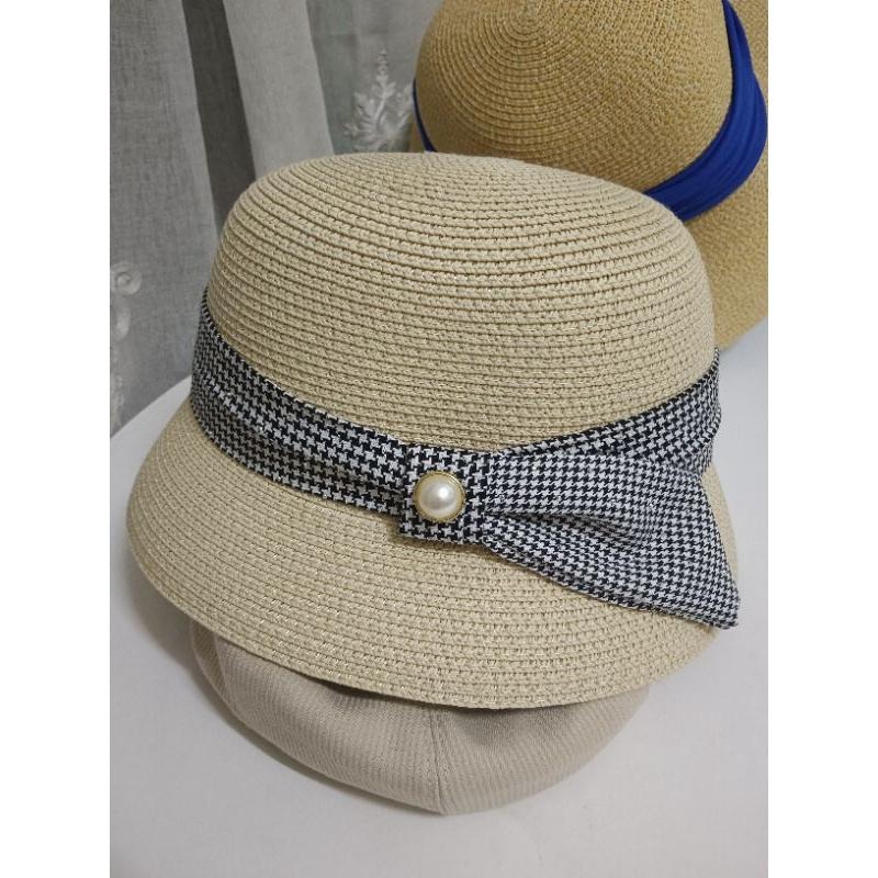 淑女風格     全新草帽 米白色-細節圖2