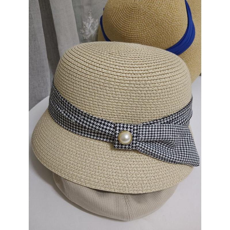 淑女風格     全新草帽 米白色-細節圖3