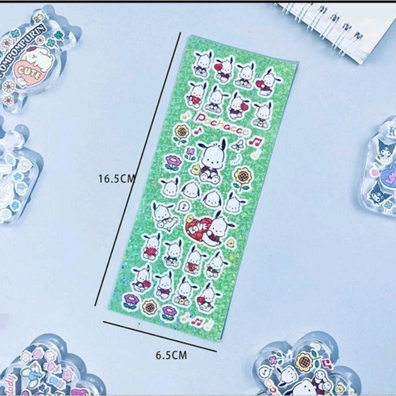 貼紙 鐳射咕卡貼紙 三麗鷗咕卡貼 DIY素材貼紙 咕卡裝飾貼畫-細節圖3