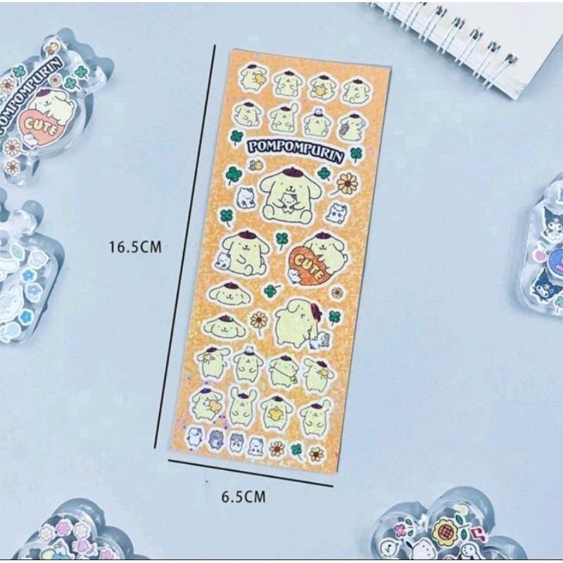 貼紙 鐳射咕卡貼紙 三麗鷗咕卡貼 DIY素材貼紙 咕卡裝飾貼畫-細節圖4