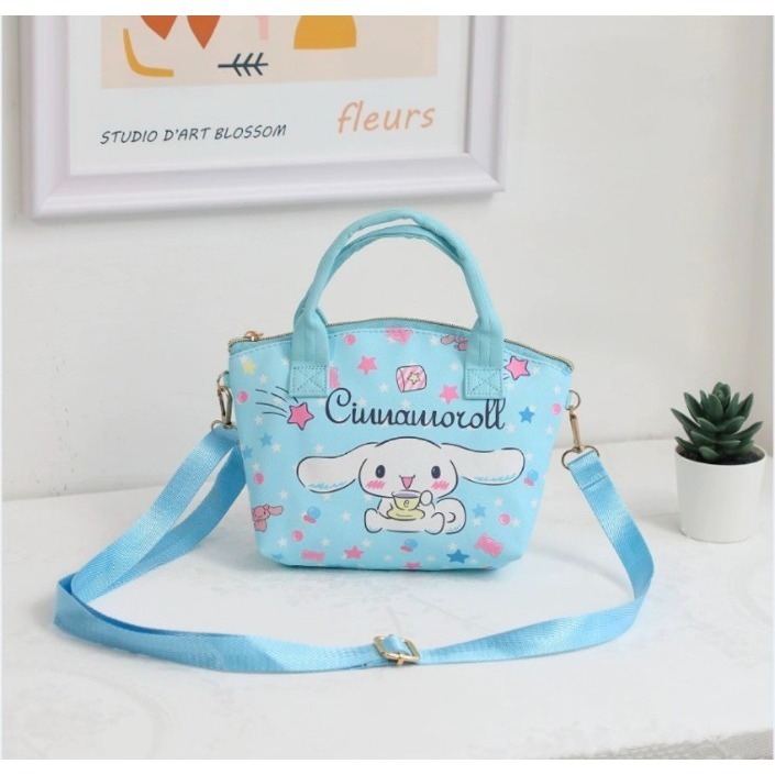 卡通pu皮革美樂小白狗斜跨包休閒可愛少女心學生兩用跨包手提包-細節圖3
