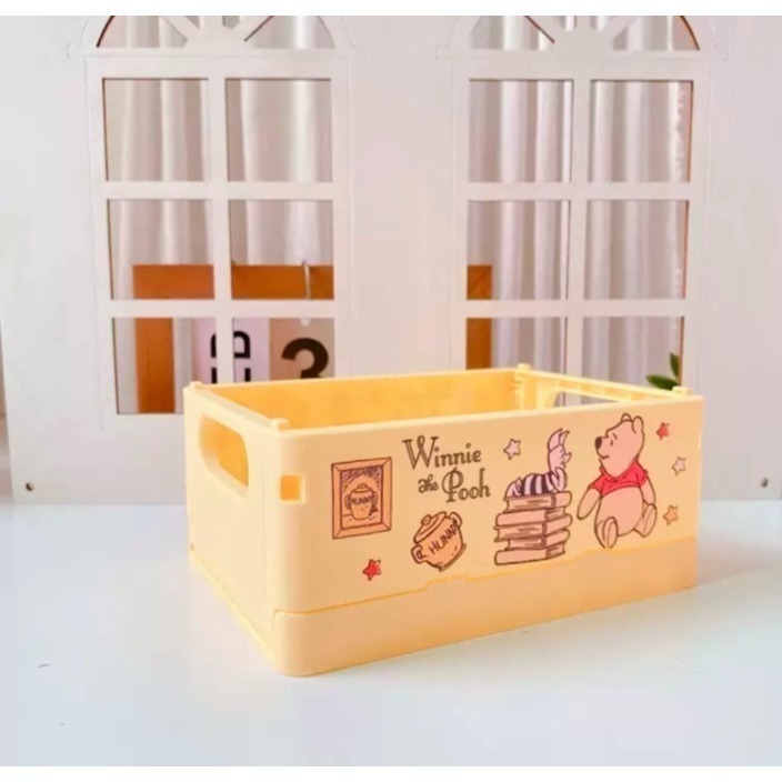 少女心桌面可折叠收納化妝品口紅整理盒學生宿舍雜物儲物盒小號-細節圖5