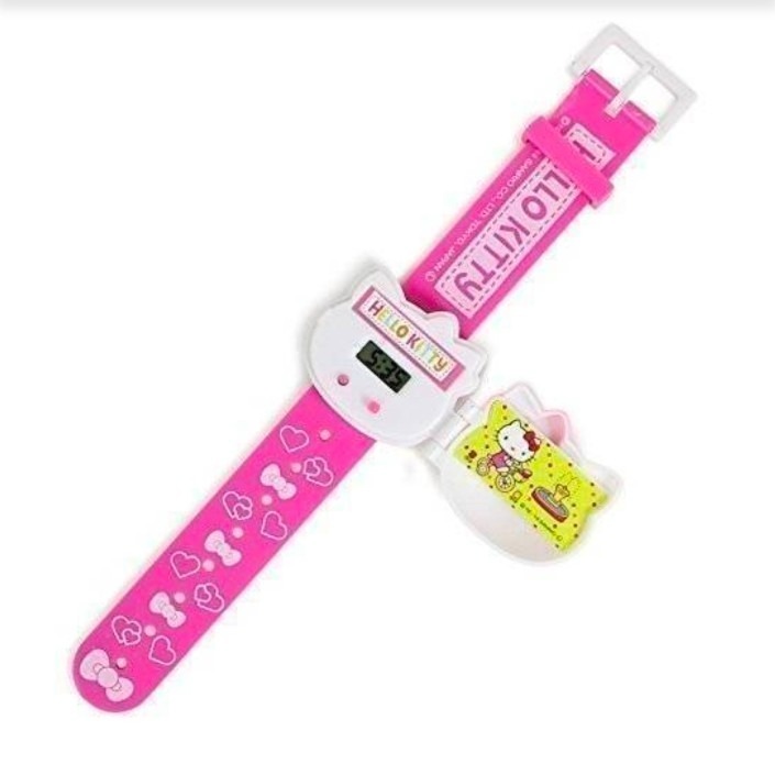 日本 KT卡通電子手錶 （附電池）KITTY 三麗鷗正版授權 優惠價-細節圖3