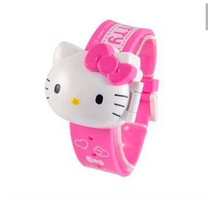 日本 KT卡通電子手錶 （附電池）KITTY 三麗鷗正版授權 優惠價-細節圖4