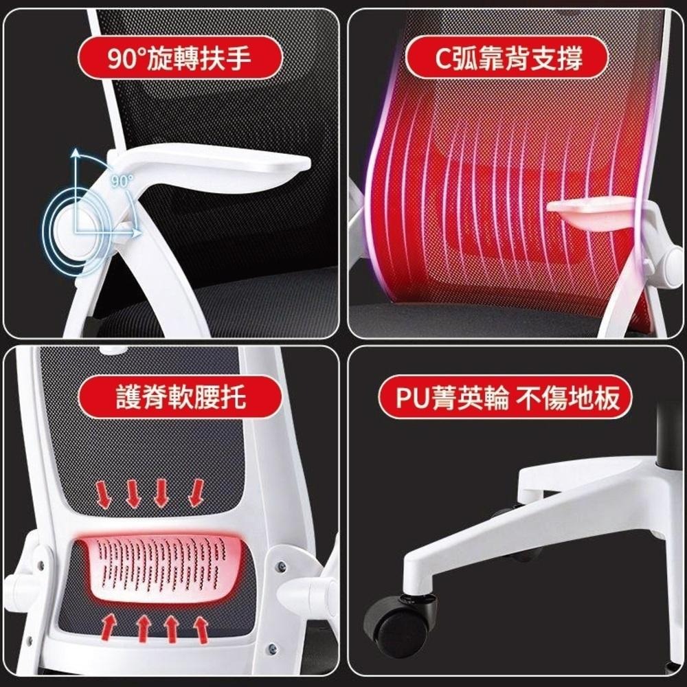 台灣出貨 人體工學 辦公椅 130度後仰電腦椅 椅子 電競椅 旋轉椅 升降椅 電腦椅子 會議椅 頭枕電腦椅 乳膠椅 網椅-細節圖2