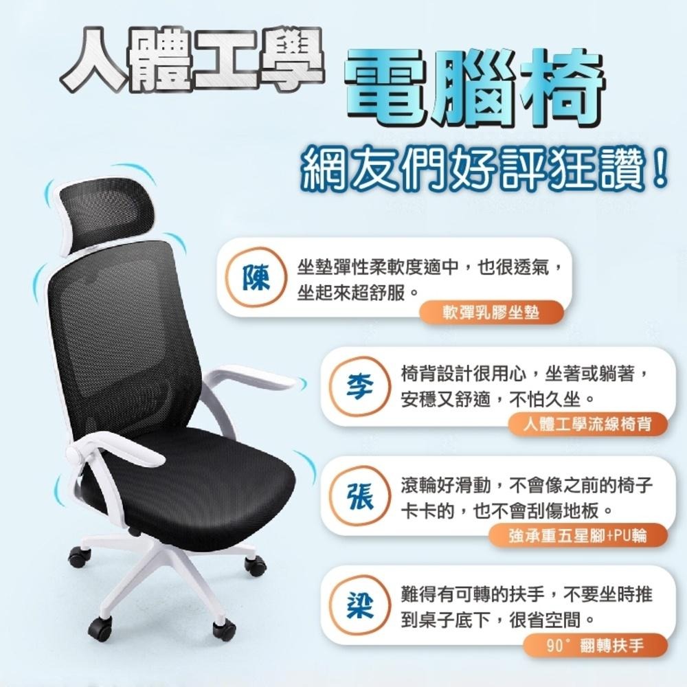 台灣出貨 人體工學 辦公椅 130度後仰電腦椅 椅子 電競椅 旋轉椅 升降椅 電腦椅子 會議椅 頭枕電腦椅 乳膠椅 網椅-細節圖3