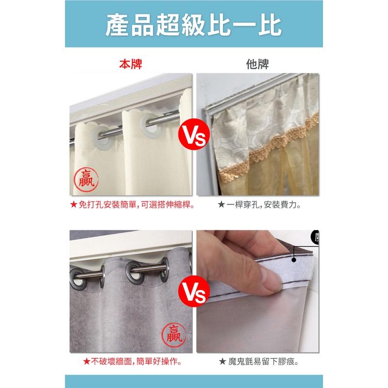 門簾 防空調門簾 厚防風門簾 穿桿式門簾 打孔穿桿式門簾 冷氣隔簾 擋風門簾 遮光門簾-細節圖9