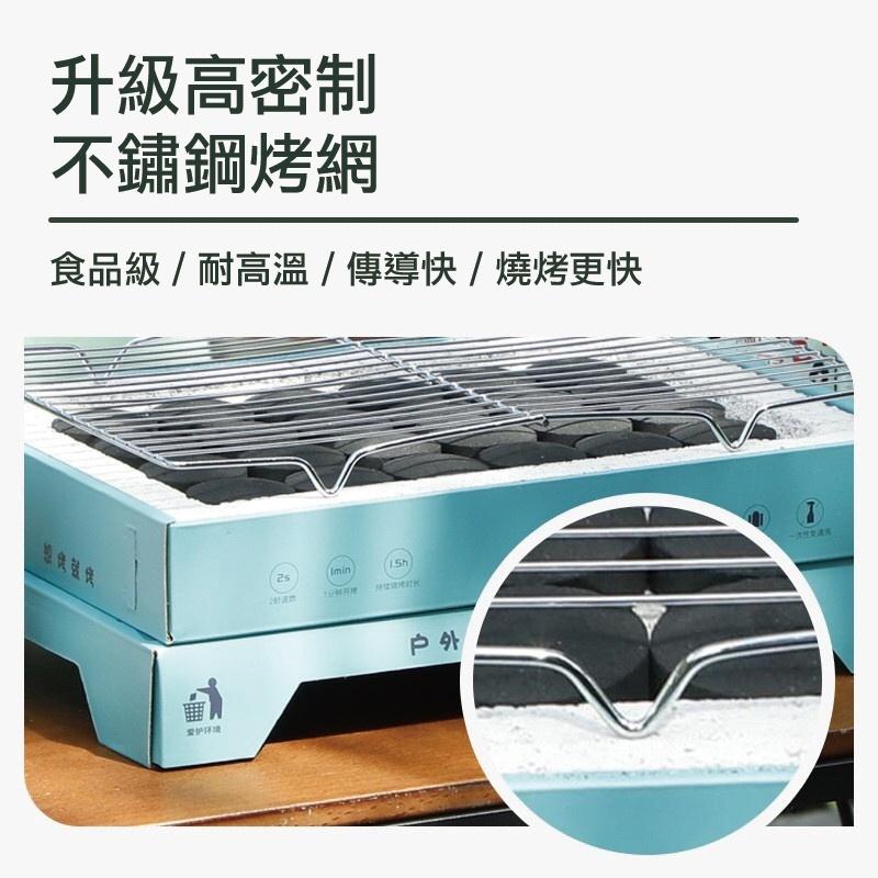 台灣現貨無明火 中秋節烤肉 紙製環保燒烤爐 便攜式烤肉架 烤肉神器 一次性燒烤爐 烤盤 烤架 BBQ 烤肉架 環保烤肉架-細節圖3