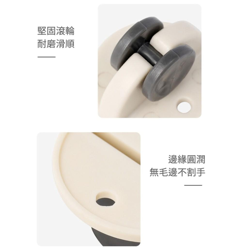 【台灣現貨】黏貼式滑輪 輪子 滑輪 黏貼滾輪 黏貼輪子 移動滾輪 垃圾桶 承重力佳持久耐磨 無印風-細節圖4