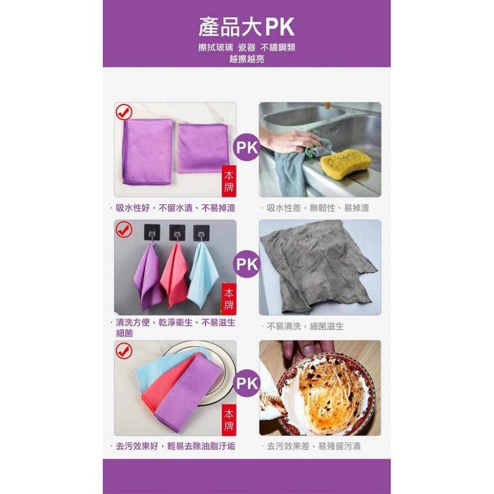 【台灣出貨】韓國熱銷汽車玻璃布 玻璃布 不留水痕 抹布 家俱布 魚鱗紋格 適合擦拭多種物品 廚房抹布 汽車抹布 家俱抹布-細節圖7