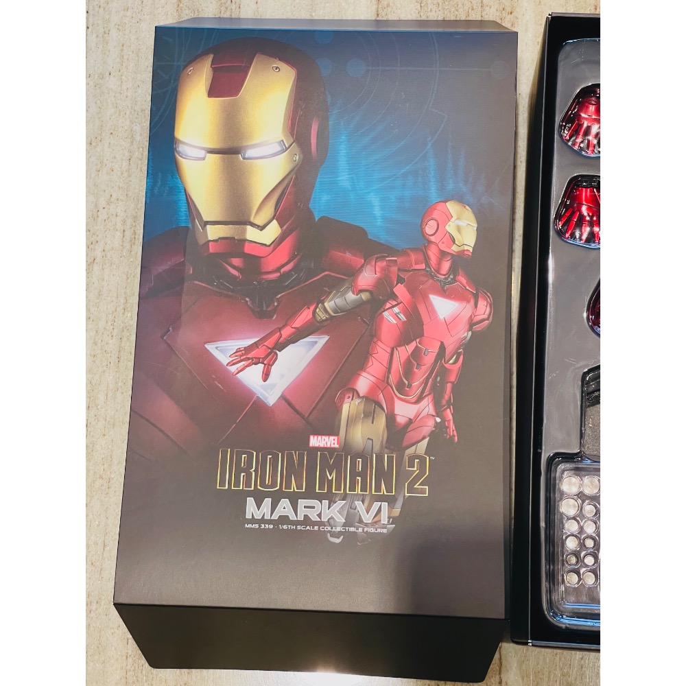 上海迪士尼限定hot toys鋼鐵人Mk6 MMS339拆擺品 Tony 漫威 Marvel-細節圖6