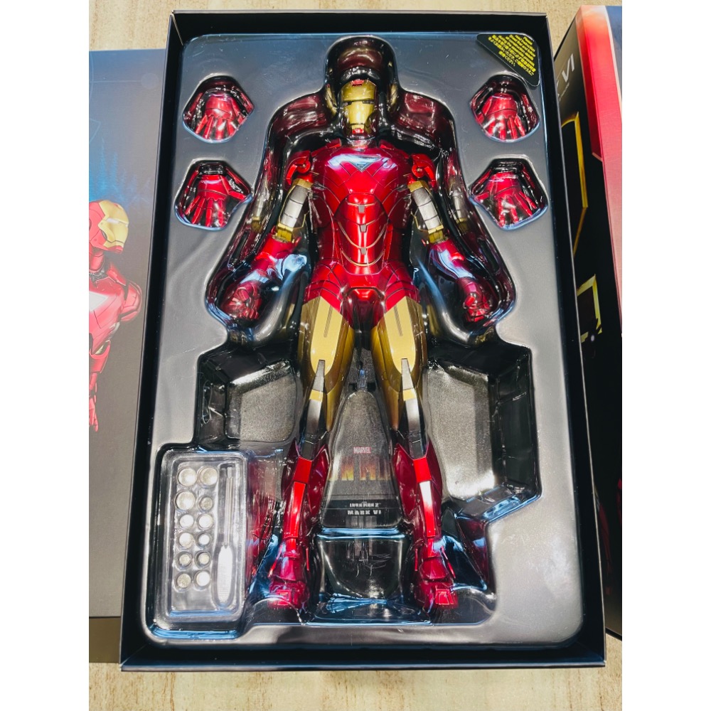 上海迪士尼限定hot toys鋼鐵人Mk6 MMS339拆擺品 Tony 漫威 Marvel-細節圖7