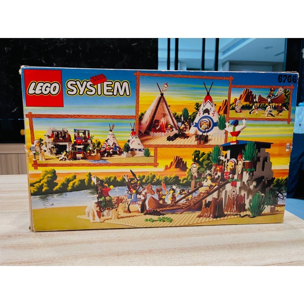 Lego 樂高 印第安 急流聚落 6766 有缺件如圖-細節圖2