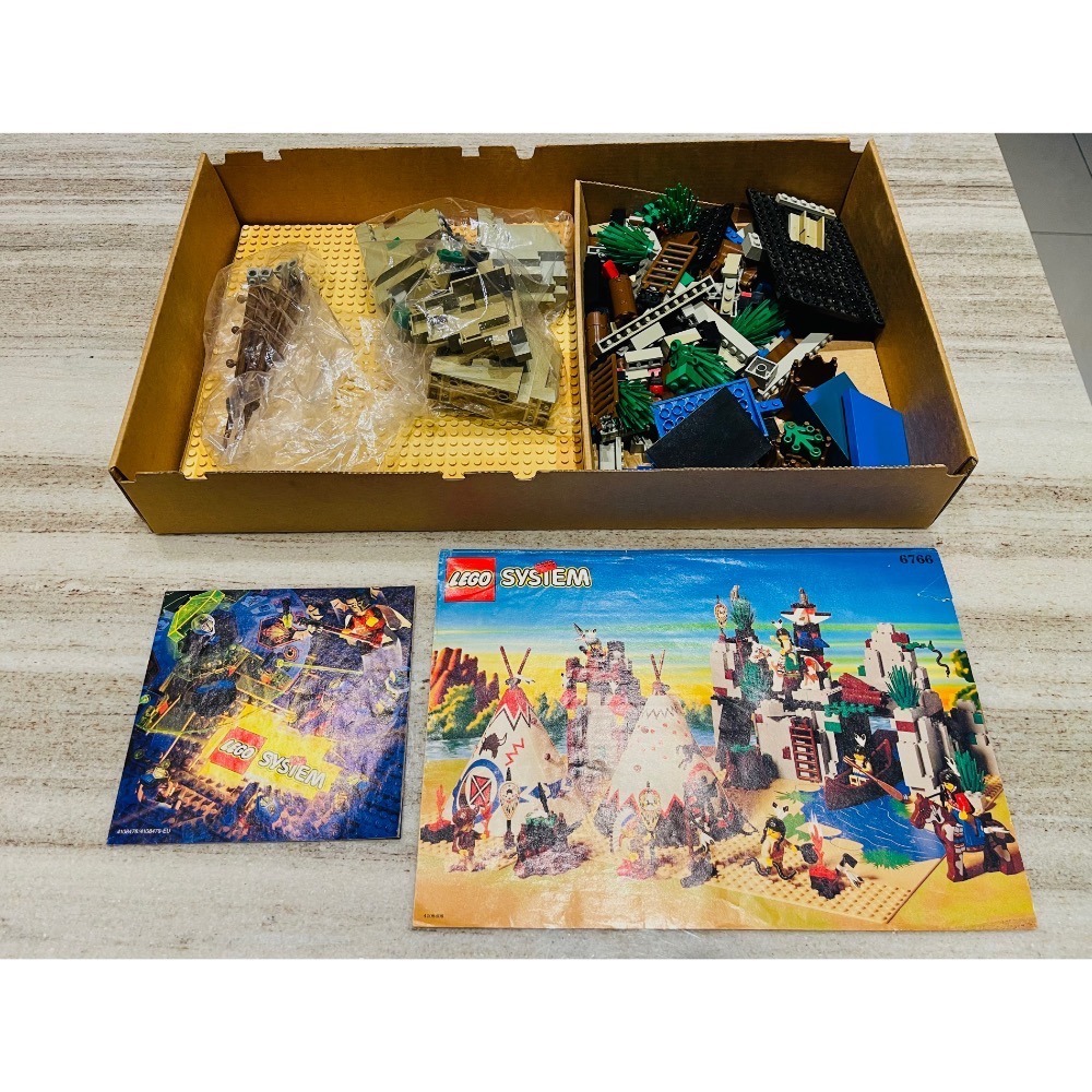 Lego 樂高 印第安 急流聚落 6766 有缺件如圖-細節圖4
