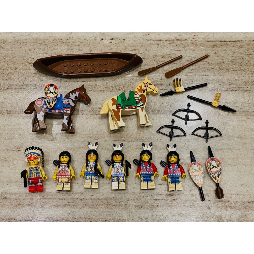 Lego 樂高 印第安 急流聚落 6766 有缺件如圖-細節圖6