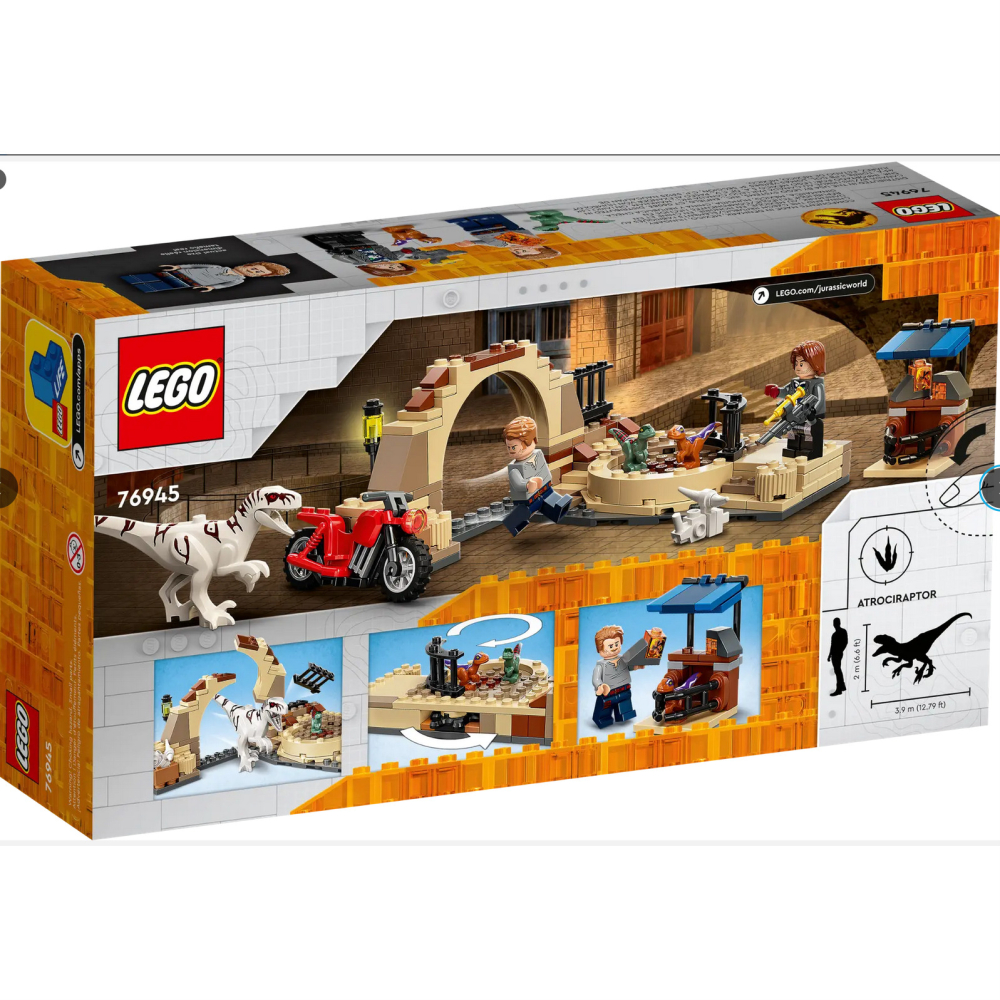 LEGO 76945 野蠻盜龍:機車追逐盒組 Jurassic-細節圖2