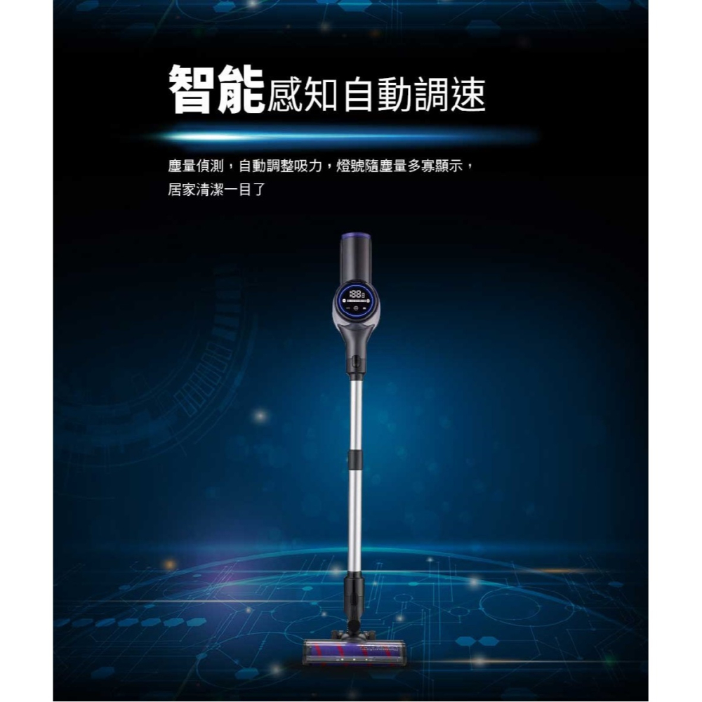 CHIMEI奇美 直立手持兩用 超強旋風智能無線吸塵器 VC-HT2LSM【柏碩電器Bsmall】-細節圖4