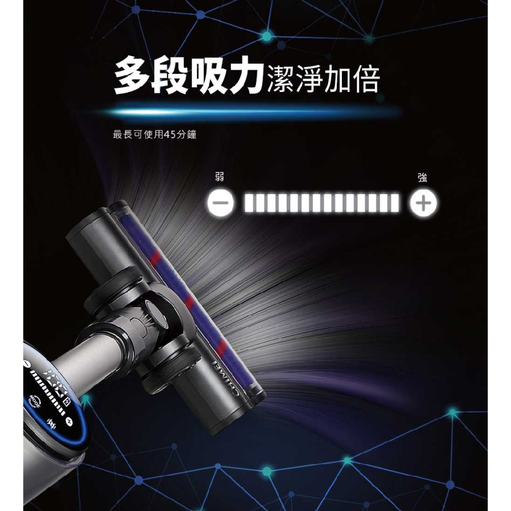 CHIMEI奇美 直立手持兩用 超強旋風智能無線吸塵器 VC-HT2LSM【柏碩電器Bsmall】-細節圖9