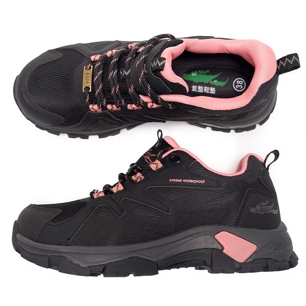 靜態防水登山鞋-黑/咖(BAL 7969)女鞋-細節圖3