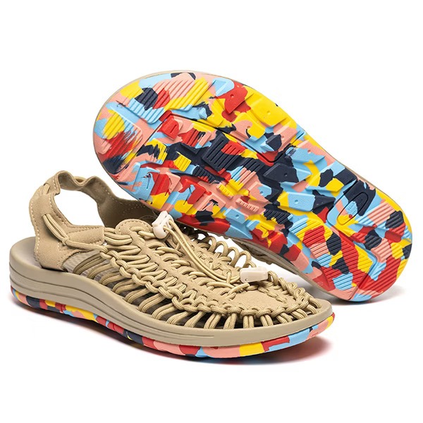 母子鱷魚戶外山系卓越機能時尚手工編織涼鞋(BFF 5805)男女鞋-細節圖3