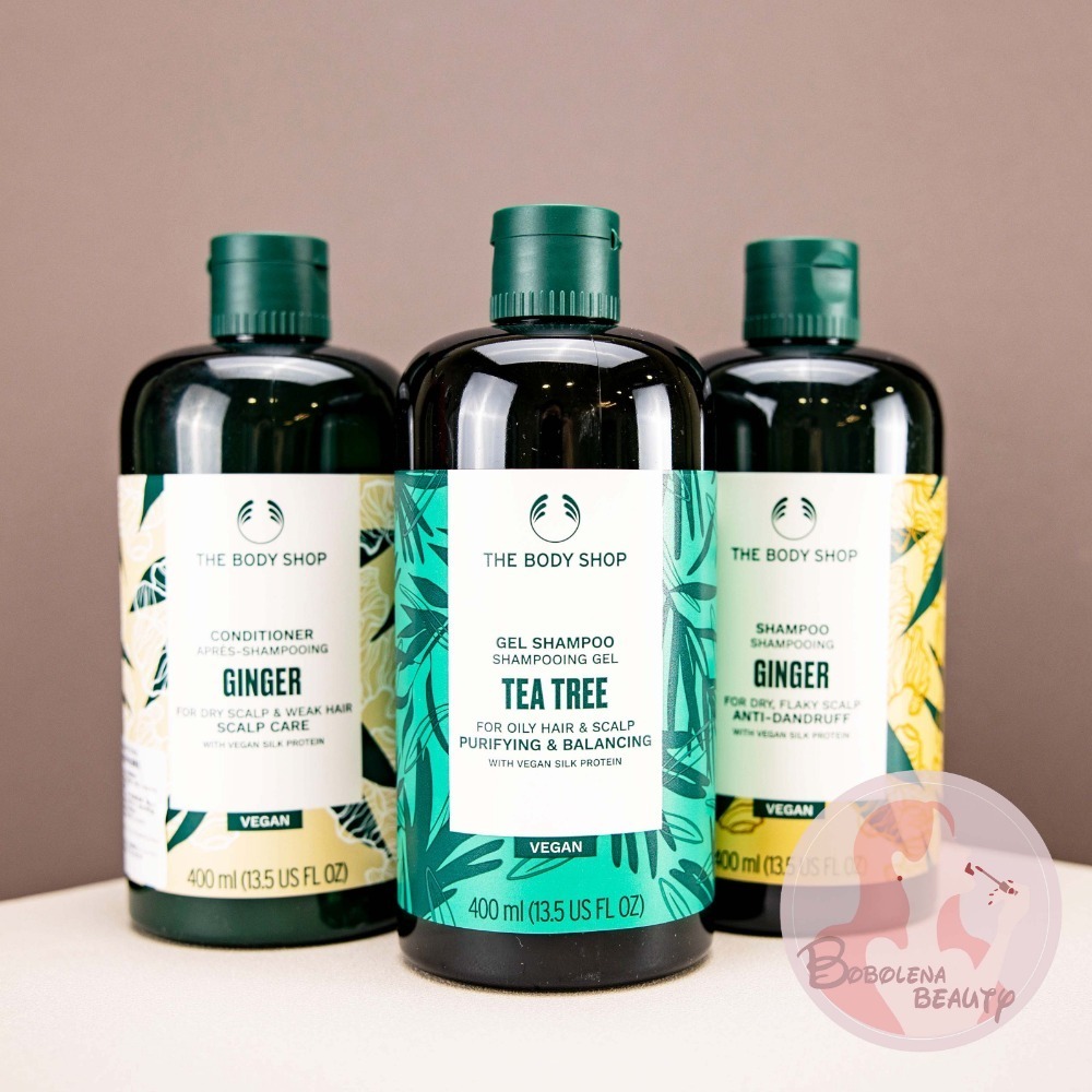 現貨 The body shop 薑根鏗活調理洗髮精 茶樹淨化洗髮精 400ml 生薑洗髮精 茶樹洗髮精 美體小舖 洗髮-細節圖4