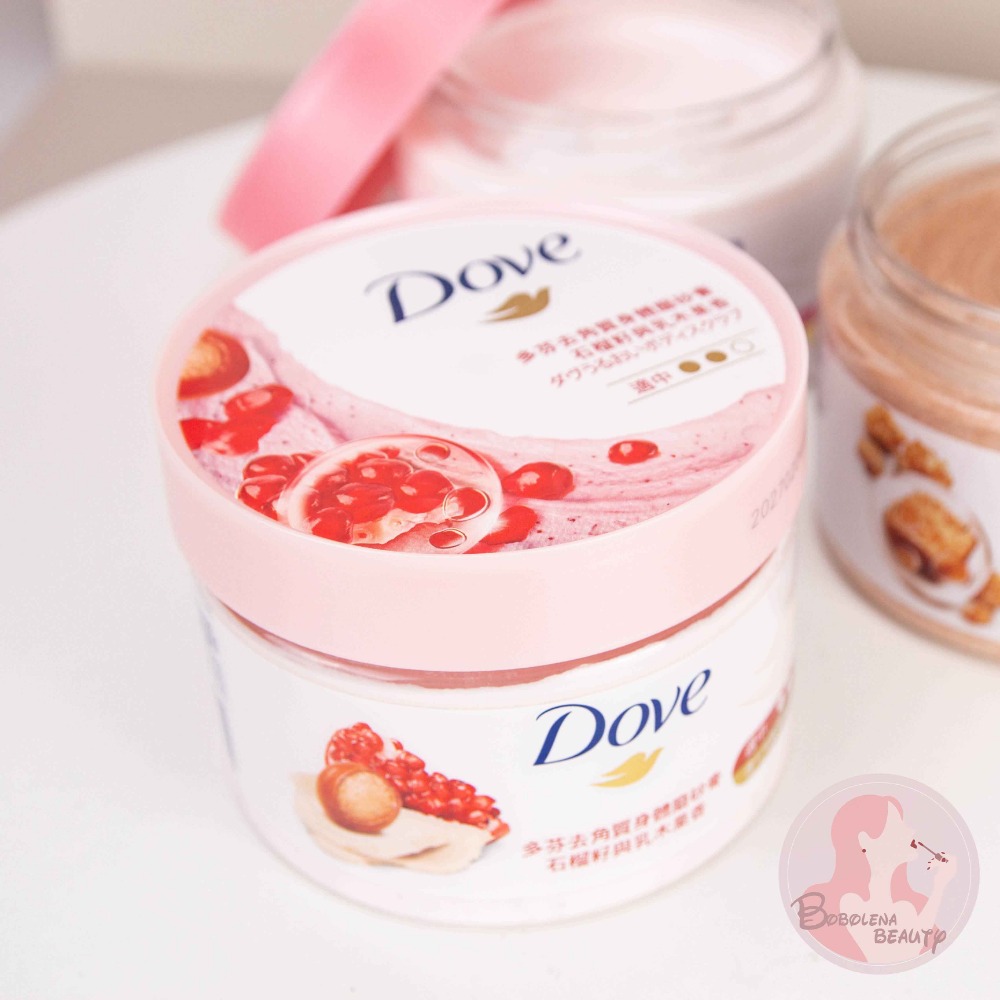 現貨 多芬 Dove 冰淇淋去角質身體磨砂膏 298g 石榴籽乳木果 楓糖餅乾香 櫻花甜香 多芬磨砂膏 身體磨砂膏-規格圖5