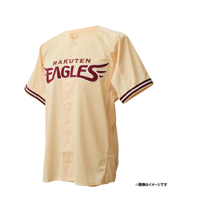 樂天金鷹 米色x紅色電繡球衣-細節圖2