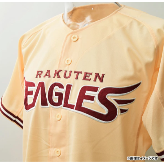 樂天金鷹 米色x紅色電繡球衣-細節圖4