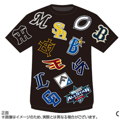 2024 日本職棒明星賽 12隊隊徽標誌T恤