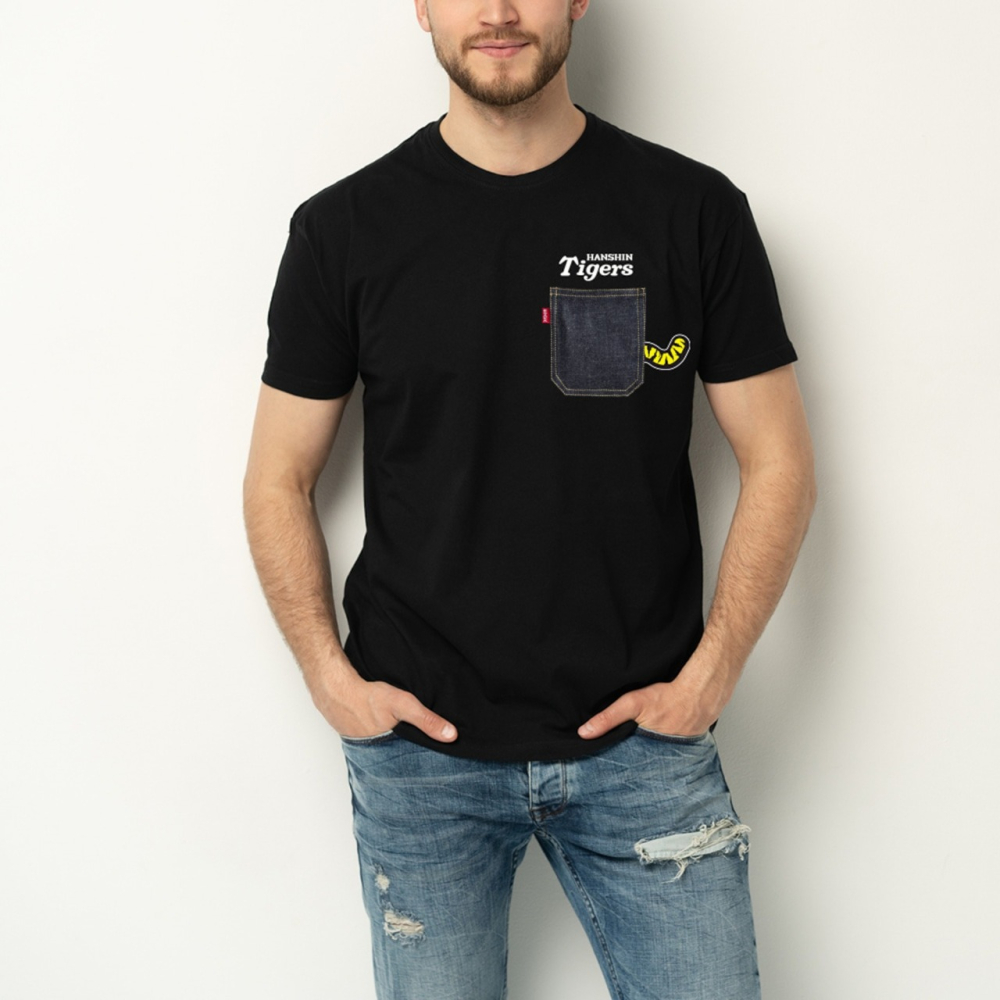 阪神虎x江坂牛仔褲 T恤(兩色)-細節圖3