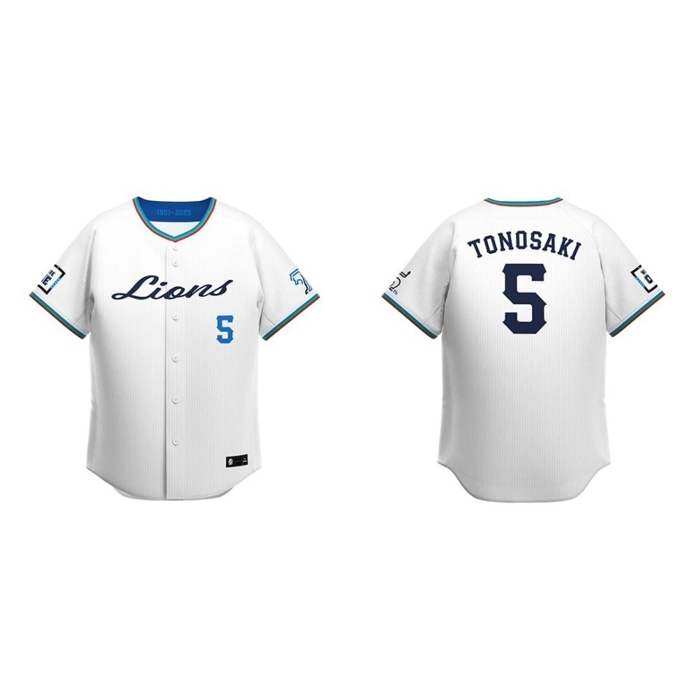 西武獅 75周年有背號球衣-細節圖3