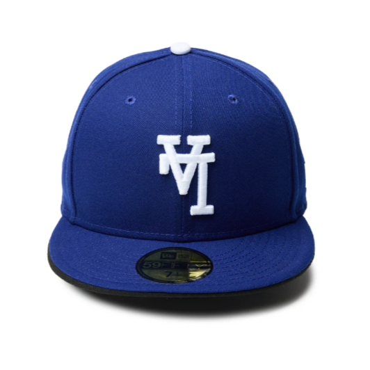 New Era 洛杉磯道奇 倒LA 藍色全封帽-細節圖2
