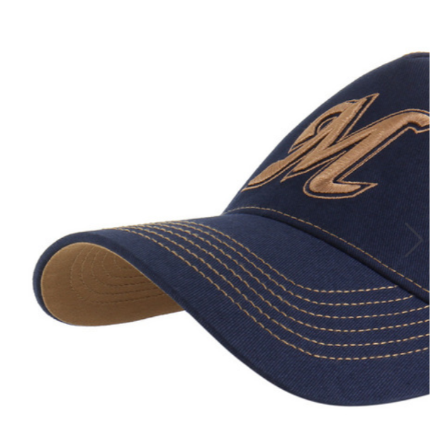 千葉羅德海洋 深藍縫線球帽-細節圖3