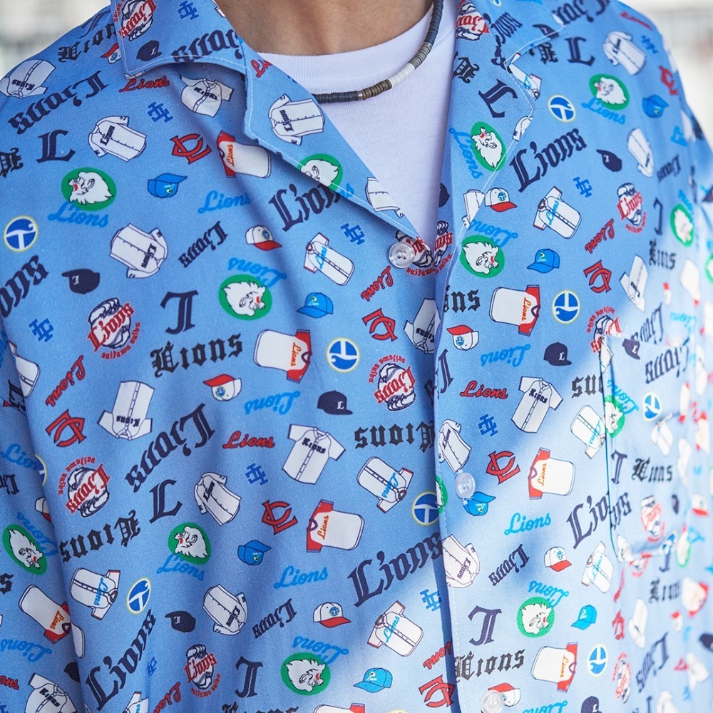 西武獅 歷代LOGO夏威夷襯衫套裝-細節圖9