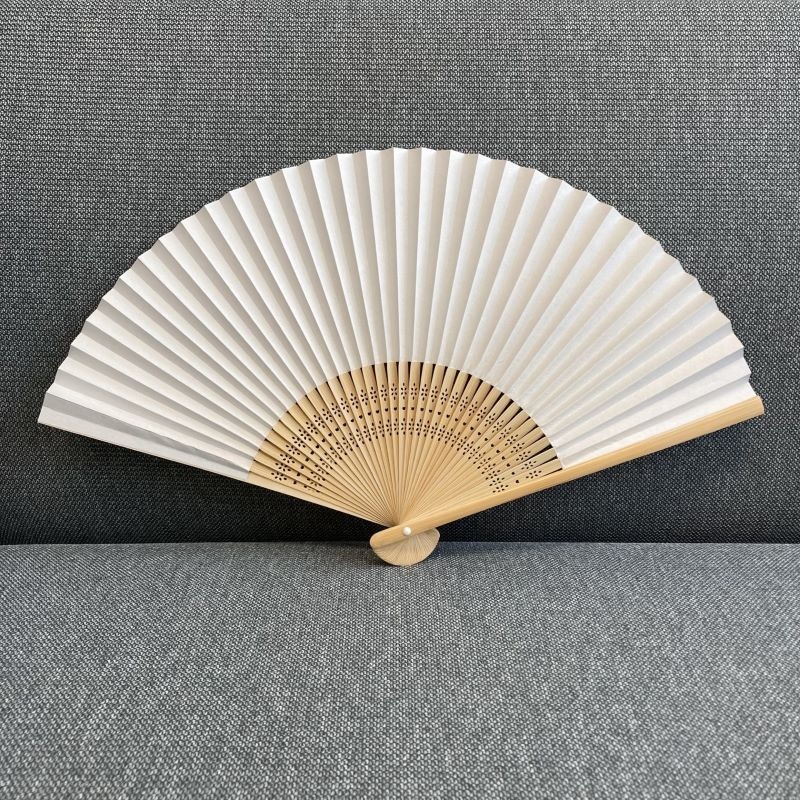 甲子園 友禪印刷扇子-細節圖2