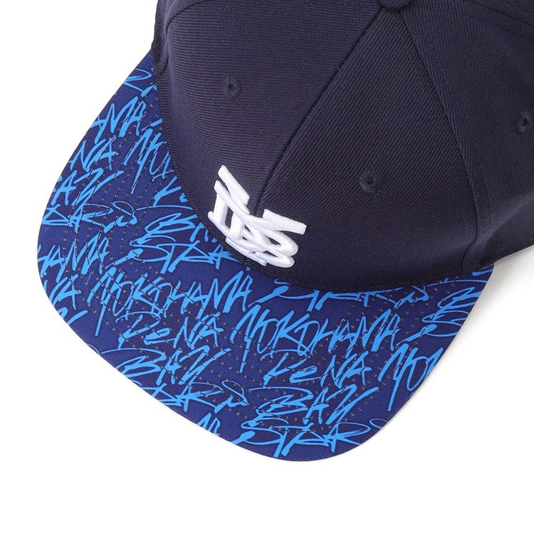 橫濱海灣之星 深藍平沿帽-細節圖3