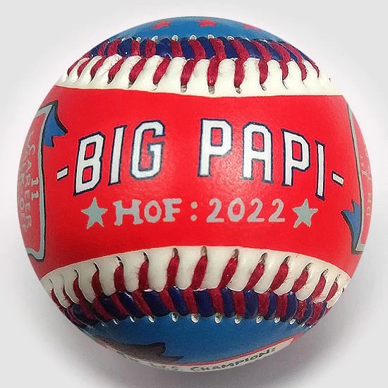 古柏鎮名人堂 David Ortiz 名人堂入選紀念球-細節圖3
