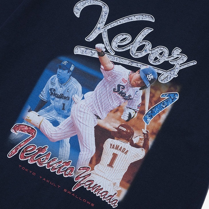 養樂多燕子x KEBOZ 山田哲人T恤-細節圖2