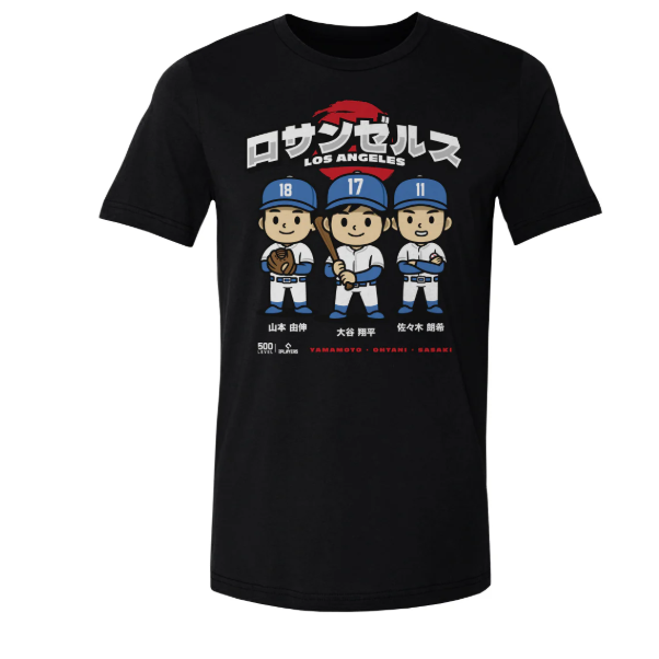 洛杉磯道奇 D Chibi Anime T恤-細節圖3
