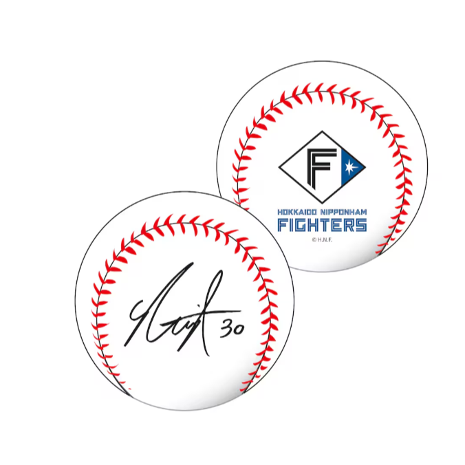 北海道火腿鬥士 球員印刷簽名球-細節圖6