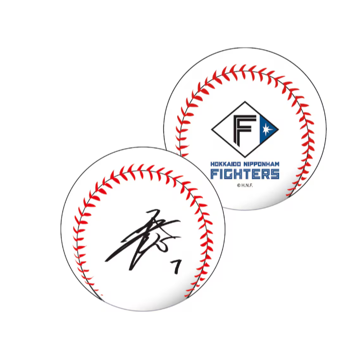 北海道火腿鬥士 球員印刷簽名球-細節圖9