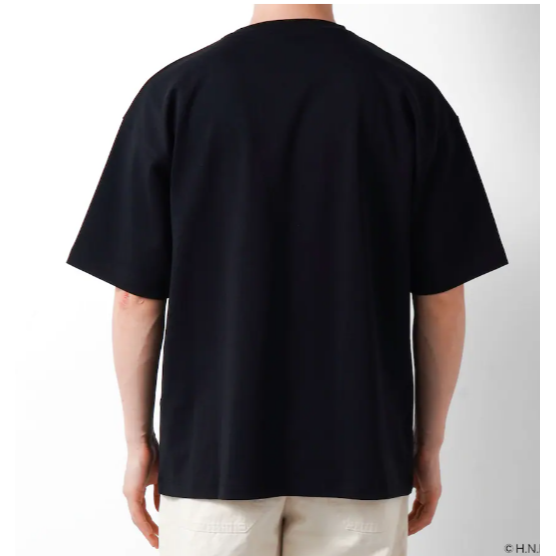 北海道火腿鬥士 黑色口袋T恤-細節圖5