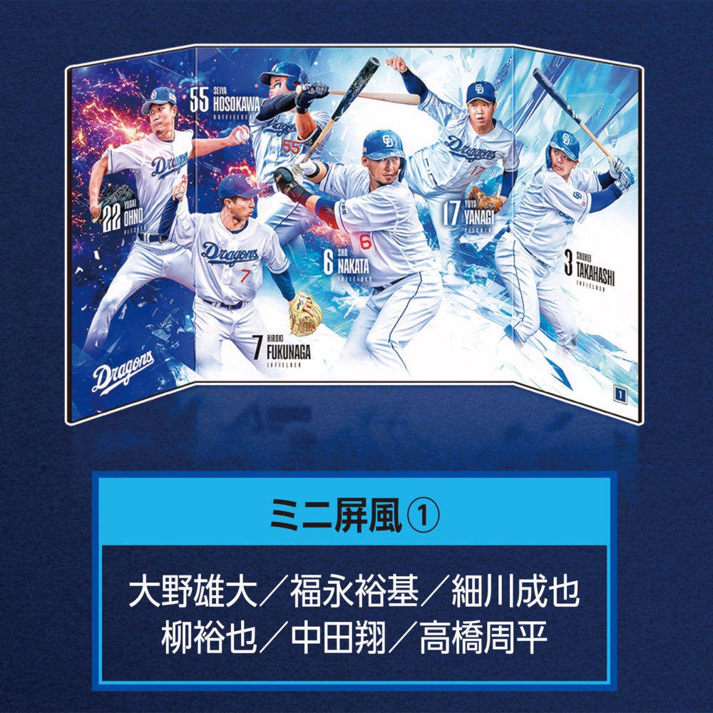 中日龍 迷你屏風組（四入）-細節圖3